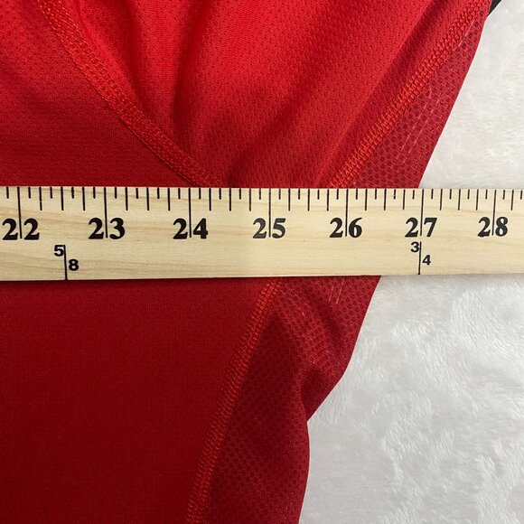 Nike Running Dri-Fit 1/4 Zip Long Sleeve Pullover Athletic Strech Red Mens XXL - Picture 8 of 9